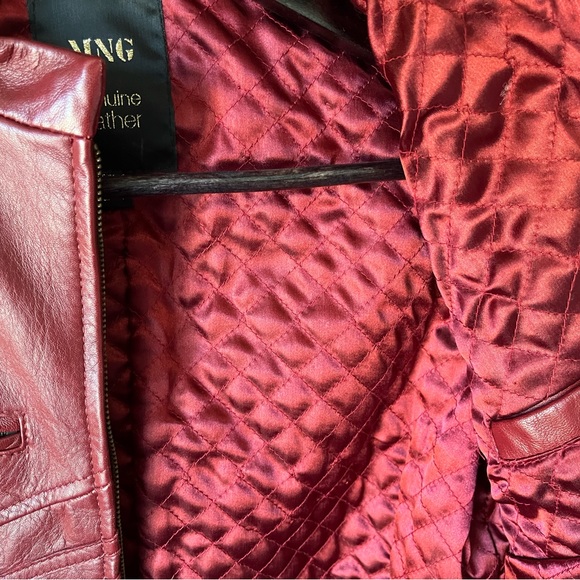 Mango red leather jacket XS - Picture 4 of 5